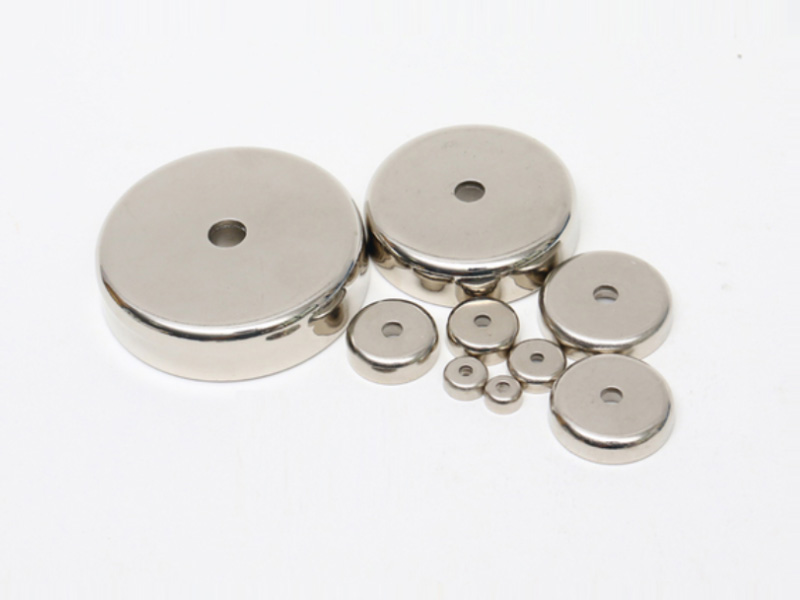 NdFeb Flat Pot Magnets with Through Hole